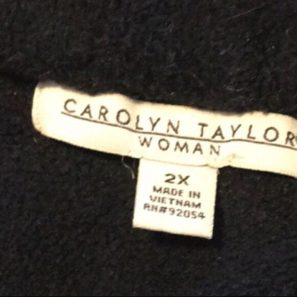 Carolyn Taylor 2X Zip Vest Grey & Black - Picture 3 of 5